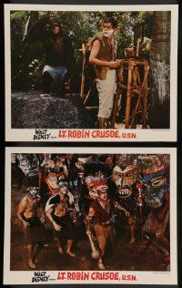 2w916 LT. ROBIN CRUSOE, U.S.N. 2 LCs '66 Disney, Dick Van Dyke & chimp + natives!