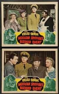 2w926 MEXICAN SPITFIRE'S BLESSED EVENT 2 LCs '43 great wacky images of Hugh Beaumont and Leon Errol