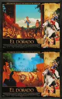 2w959 ROAD TO EL DORADO 2 LCs '00 Dreamworks cartoon, explorers at the city of gold!