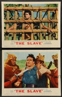 2w966 SLAVE 2 LCs '63 Steve Reeves as the son of Spartacus, directed by Sergio Corbucci!