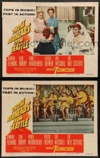 2w980 THOSE REDHEADS FROM SEATTLE 2 3D LCs '53 great images of Rhonda Fleming, musical number!