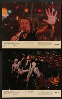 2w056 ALL THAT JAZZ 8 color 11x14 stills '79 Roy Scheider, Jessica Lange, Bob Fosse musical!