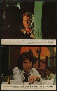 2w432 ALL THE PRESIDENT'S MEN 7 color 11x14 stills '76 Dustin Hoffman & Robert Redford as reporters!