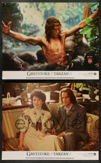 2w442 GREYSTOKE 7 color 11x14 stills '84 Christopher Lambert as Tarzan, Andie MacDowell!