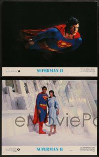 2w689 SUPERMAN II 4 color 11x14 stills '81 Christopher Reeve, Margot Kidder, Hackman & Beatty!