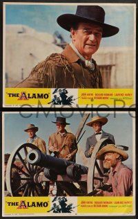 2w054 ALAMO 8 LCs R67 John Wayne & Richard Widmark in the Texas Texas War of Independence!