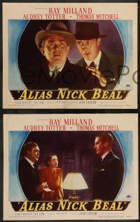 2w709 ALIAS NICK BEAL 3 LCs '49 Thomas Mitchell has made Faustian deal with Ray Milland!