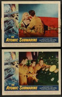 2w064 ATOMIC SUBMARINE 8 LCs '59 Arthur Franz, sexy Joi Lansing, cool underwater sci-fi!