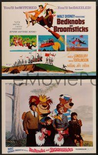 2w033 BEDKNOBS & BROOMSTICKS 9 LCs '71 Walt Disney, Angela Lansbury, David Tomlinson & children!
