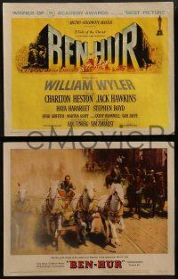 2w071 BEN-HUR 8 LCs '60 William Wyler classic religious epic, winner of 11 Academy Awards!