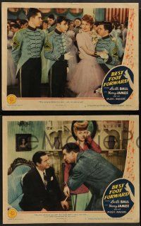 2w716 BEST FOOT FORWARD 3 LCs '43 Lucille Ball & Harry James in a honey of a musical!