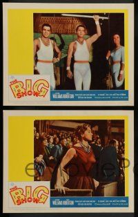 2w075 BIG SHOW 8 LCs '61 sexy Esther Williams & Cliff Robertson at circus, plus Ed Sullivan!