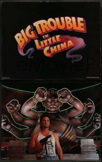 2w036 BIG TROUBLE IN LITTLE CHINA 9 color 11x14 '86 Kurt Russel, Kim Cattrall, John Carpenter!