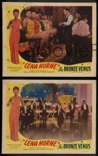 2w721 BRONZE VENUS 3 LCs '40s The Duke is Tops, sexy Lena Horne in border, image of band!