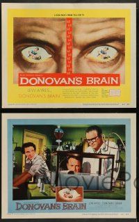 2w136 DONOVAN'S BRAIN 8 LCs '53 Lew Ayres, Steve Brodie, from the novel by Curt Siodmak!