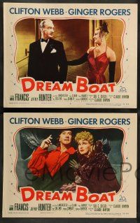 2w492 DREAM BOAT 6 LCs '52 Ginger Rogers was professor Clifton Webb's co-star, Anne Francis!