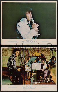 2w147 ELVIS: THAT'S THE WAY IT IS 8 LCs '70 great images of Presley singing & performing!