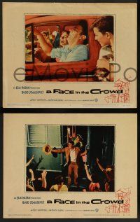2w738 FACE IN THE CROWD 3 LCs '57 Andy Griffith took it raw like his bourbon & his sin, Elia Kazan