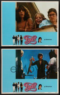 2w172 FOXES 8 LCs '80 Jodie Foster, Cherie Currie, Marilyn Kagen + super young Scott Baio!