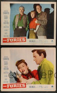 2w176 FURIES 8 LCs '50 Barbara Stanwyck, Wendell Corey, Walter Huston, Anthony Mann!