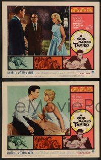 2w180 GIRL NAMED TAMIKO 8 LCs '62 John Sturges, Laurence Harvey used women without shame!