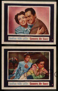 2w186 GOODBYE MY FANCY 8 LCs '51 gorgeous Joan Crawford, Robert Young, Eve Arden, Frank Lovejoy!