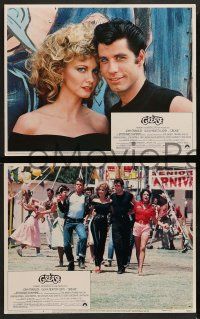 2w187 GREASE 8 LCs '78 John Travolta & Olivia Newton-John in a most classic musical!