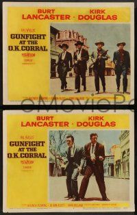 2w195 GUNFIGHT AT THE O.K. CORRAL 8 LCs '57 Burt Lancaster & sexy Rhonda Fleming, John Sturges!