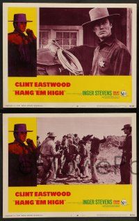 2w501 HANG 'EM HIGH 6 LCs '68 Clint Eastwood, they hung the wrong man & didn't finish the job!