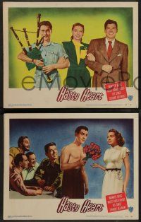 2w753 HASTY HEART 3 LCs '50 Ronald Reagan & Patricia Neal, 1 w/ Richard Todd w/bagpipes!