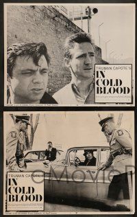 2w214 IN COLD BLOOD 8 LCs '68 Richard Brooks directed, Robert Blake, Scott Wilson, Truman Capote!