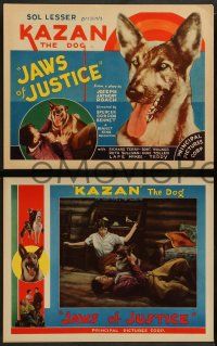 2w218 JAWS OF JUSTICE 8 LCs '33 latest dog marvel, Kazan the German Shepherd!