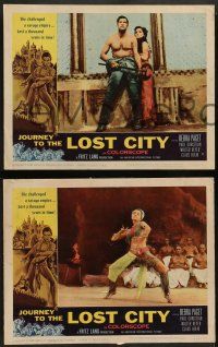 2w219 JOURNEY TO THE LOST CITY 8 LCs '60 directed by Fritz Lang, sexy Indian Debra Paget!