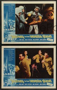 2w764 JOURNEY TO THE SEVENTH PLANET 3 LCs '61 astronaut John Agar goes to Uranus!