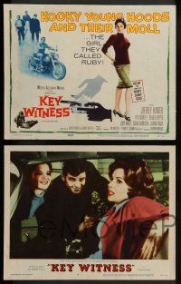 2w224 KEY WITNESS 8 LCs '60 motorcycle punk Dennis Hopper & Pat Crowley who was their girl!
