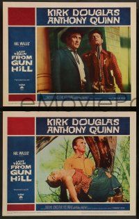 2w232 LAST TRAIN FROM GUN HILL 8 LCs '59 Anthony Quinn, Carolyn Jones, directed by John Sturges!