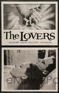 2w634 LOVERS 4 LCs '58 Louis Malle's Les Amants, romantic Jeanne Moreau & Jean-Marc Bory!