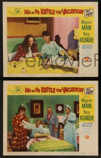 2w770 MA & PA KETTLE ON VACATION 3 LCs '53 wacky hillbillies Marjorie Main & Percy Kilbride!