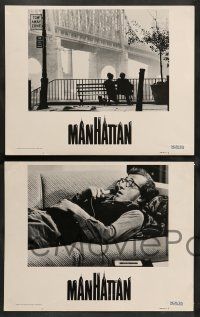 2w640 MANHATTAN 4 int'l LCs '79 one w/ classic image of Allen & Keaton on bench by bridge!