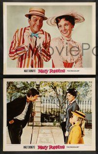 2w641 MARY POPPINS 4 LCs R80 Disney classic, Dick Van Dyke w/Julie Andrews & portraits!