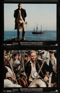 2w023 MASTER & COMMANDER 10 LCs '03 Russell Crowe, Paul Bettany, Peter Weir, Far Side of the World!