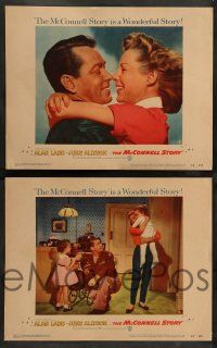 2w254 McCONNELL STORY 8 LCs '55 wonderful images of Alan Ladd, June Allyson, James Whitmore!