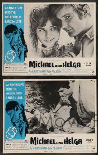 2w258 MICHAEL & HELGA 8 LCs '69 an adventure into the unexplored lands of love, is man an animal?