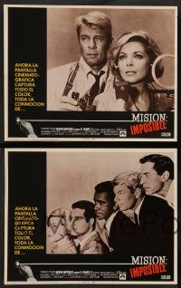 2w261 MISSION IMPOSSIBLE VS THE MOB 8 Spanish/U.S. export LCs '68 Peter Graves, Landau, Barbara Bain!