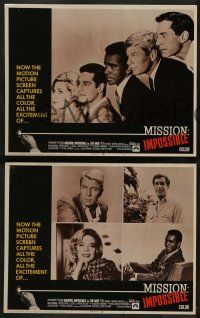 2w262 MISSION IMPOSSIBLE VS THE MOB 8 LCs '68 Peter Graves, Martin Landau, Barbara Bain, Morris!