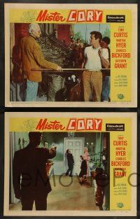 2w522 MISTER CORY 6 LCs '57 professional gambling poker player Tony Curtis & sexy Martha Hyer!