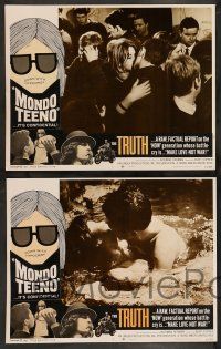 2w266 MONDO TEENO 8 LCs '67 truth about the NOW generation, make love-not war!