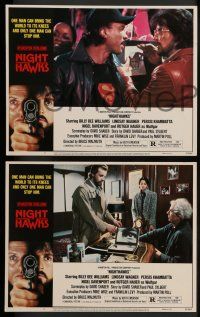 2w778 NIGHTHAWKS 3 LCs '81 Sylvester Stallone, Billy Dee Williams, Rutger Hauer, Davenport