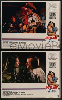 2w297 OUTLAW BLUES 8 LCs '77 cool images of Peter Fonda & sexy Susan Saint James!