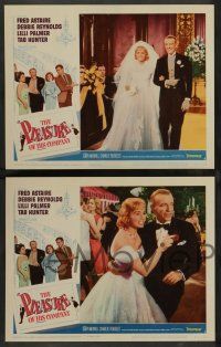 2w312 PLEASURE OF HIS COMPANY 8 LCs '61 Fred Astaire, Debbie Reynolds, Hunter, Palmer!